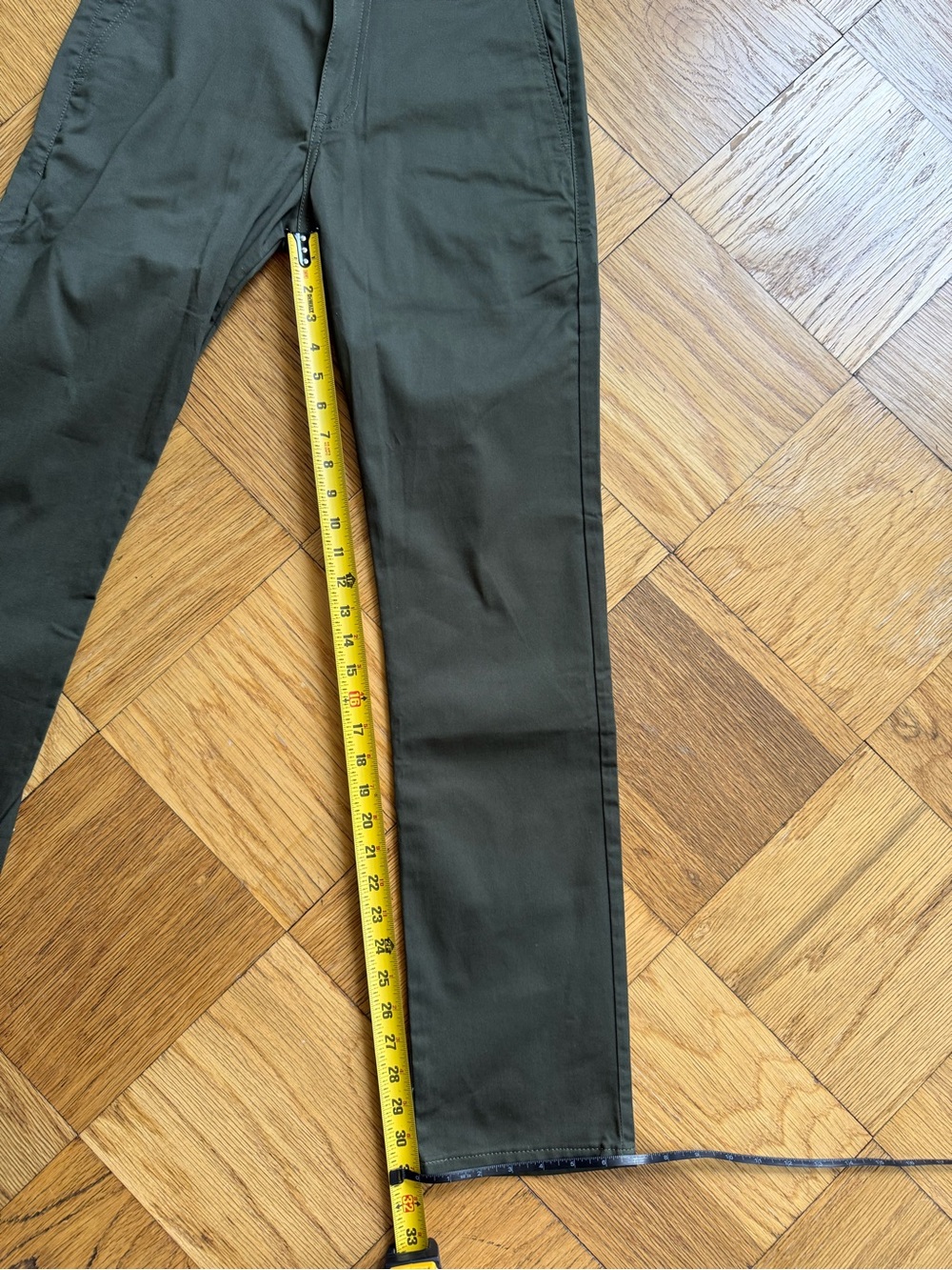 Naked & Famous Slim Chino, Khaki Green Stretch Twill, Size 31 x 31.5, EUC - Picture 7 of 11